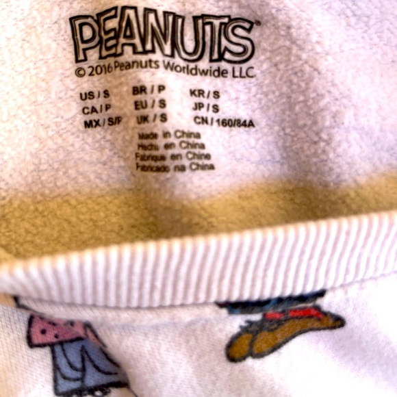 PEANUTS CHARLIE BROWN SNOOPY Super Cute Fun Vintage Sweat Shirt Woman’s Size S - Picture 6 of 9